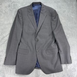Suitsupply Reda 110's Sport Coat Mens 44L Gray Wool Single Breasted Notch Lapel